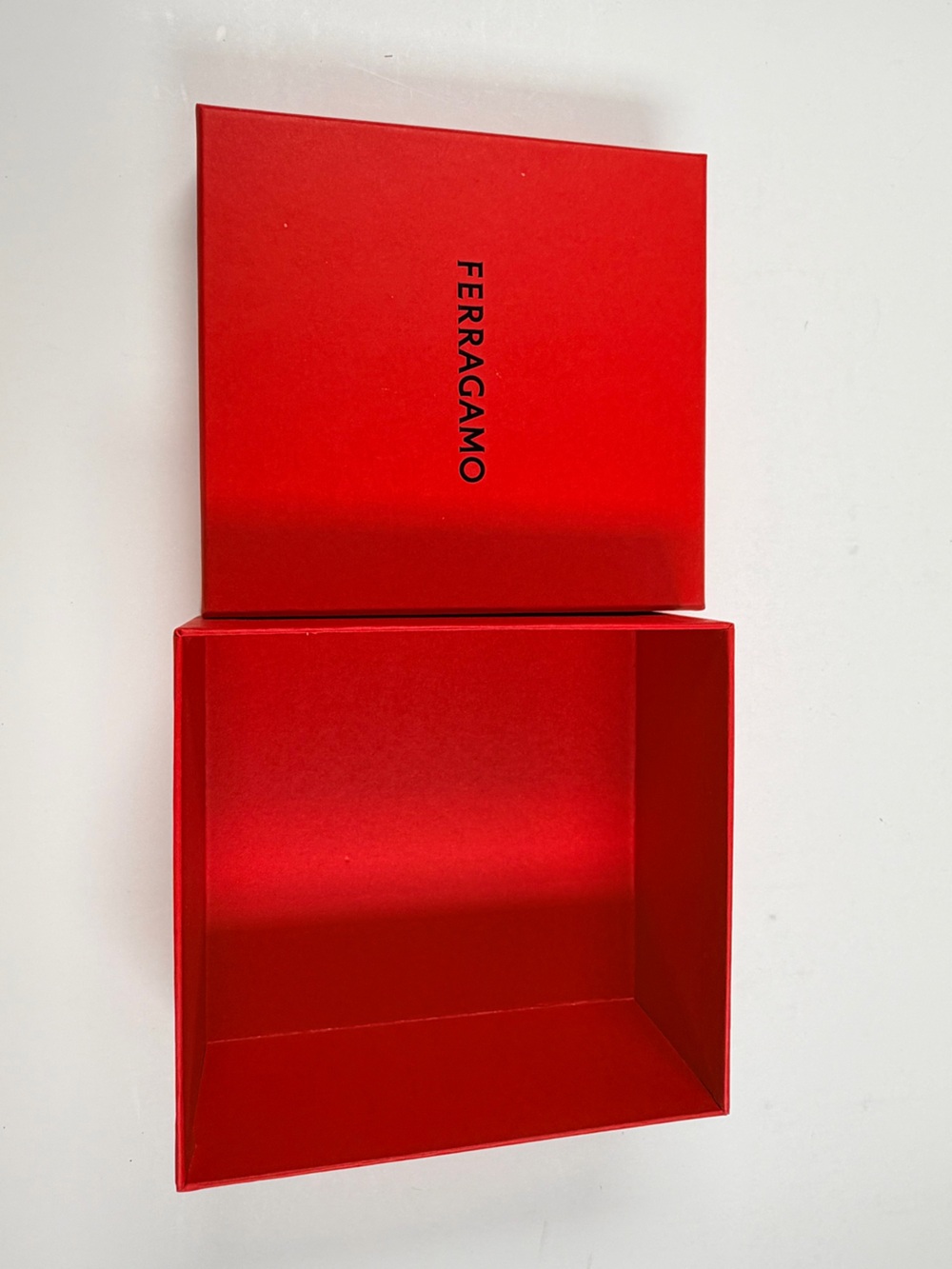 Salvatore Ferragamo Bright Red Gift Box Interior 20222